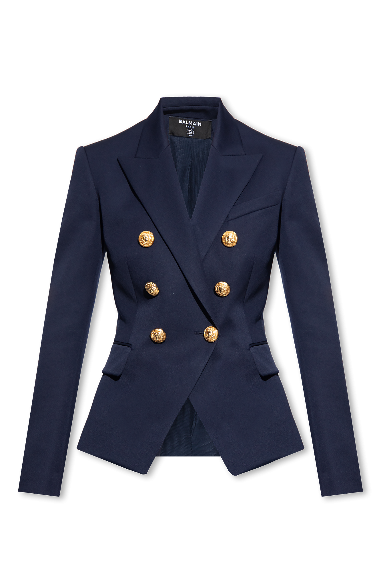 Balmain navy blue on sale blazer